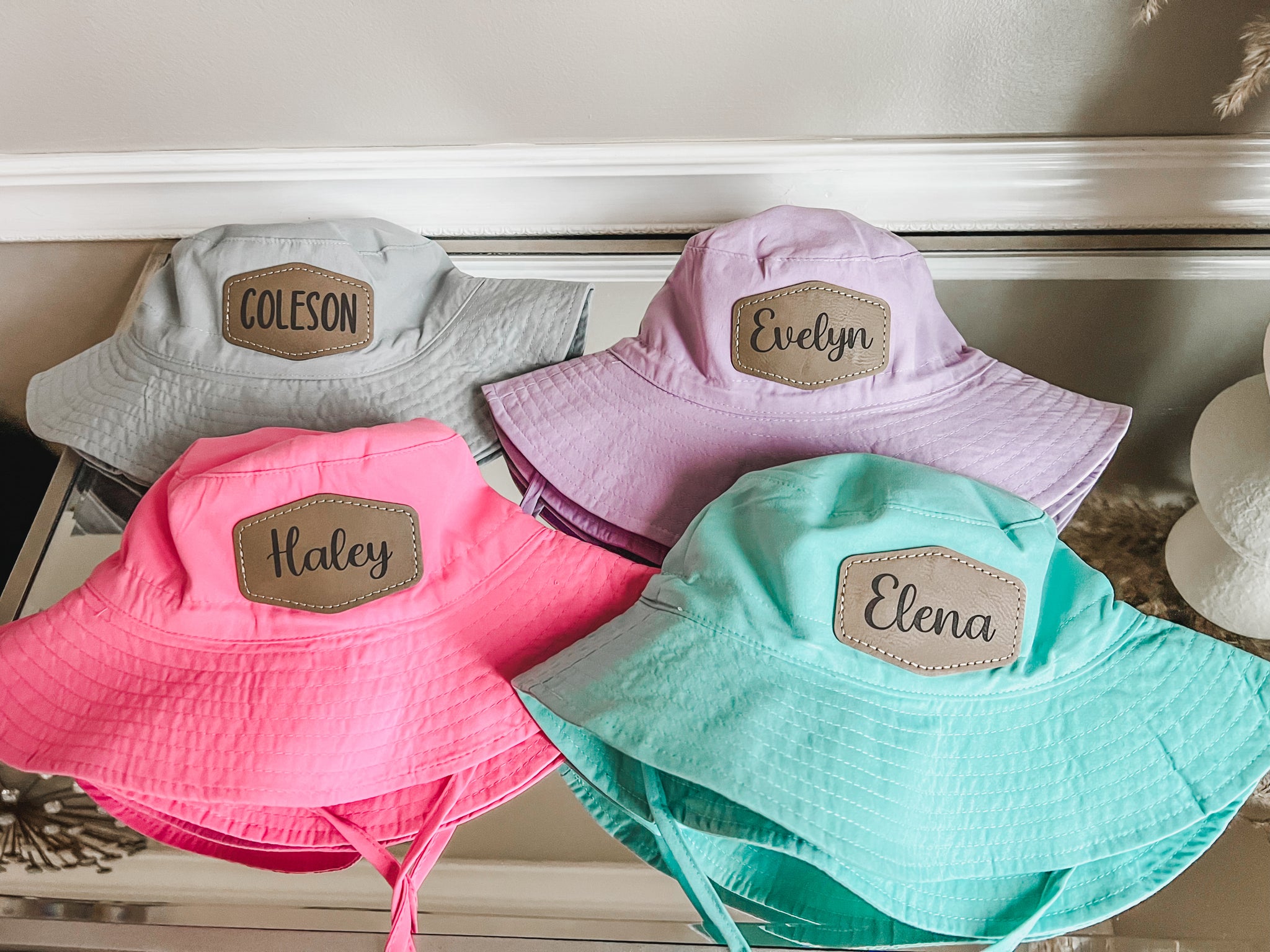 Monogrammed baby sun hat online