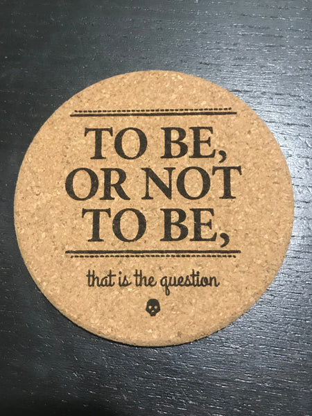 Custom Personalized cork coasters choose your saying