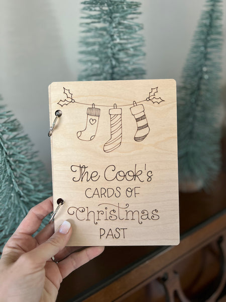 Cards of Christmas Past Personalized Book