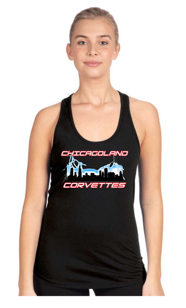 Chicagoland Corvettes women's tank top- choose from 3 colors