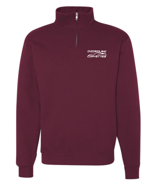 Chicagoland Corvettes unisex Embroidered Quarter Zip Sweatshirt- Choose from 5 colors