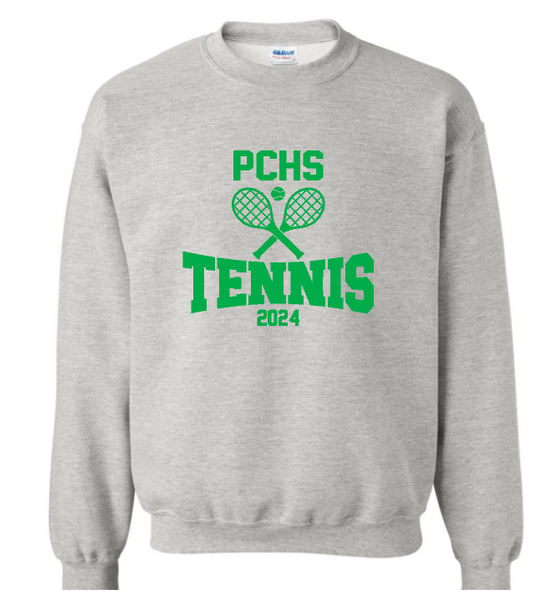 PCHS Celtics Tennis Racket Crew Neck Sweatshirt Choose from 4 colors