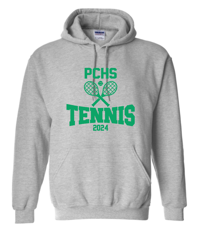 PCHS Celtics Tennis Racket Hooded Sweatshirt Choose from 4 colors