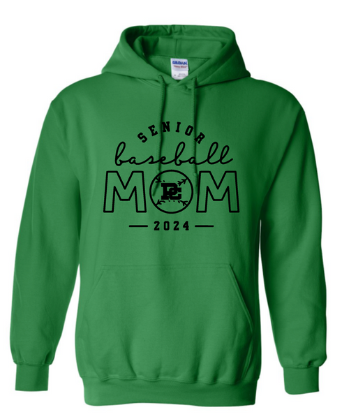 PCHS Celtics Baseball Mom or Senior Mom Gildan Hooded Sweatshirt Available in 4 different colors