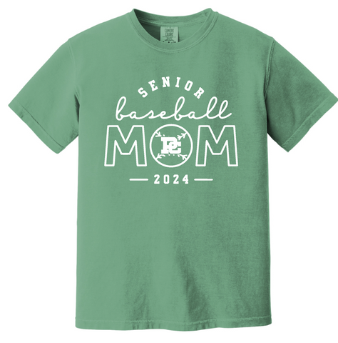 PCHS Celtics Baseball Mom/Senior Mom Comfort Colors T shirt Available in 2 different colors