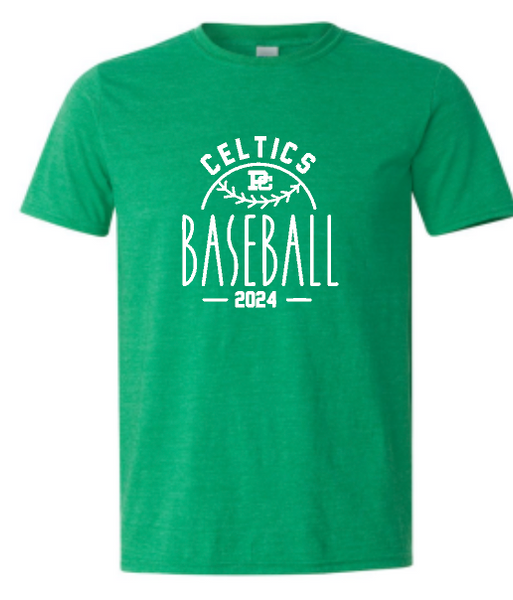 PCHS Celtics Baseball Years Gildan Softstyle T shirt Available in 4 different colors