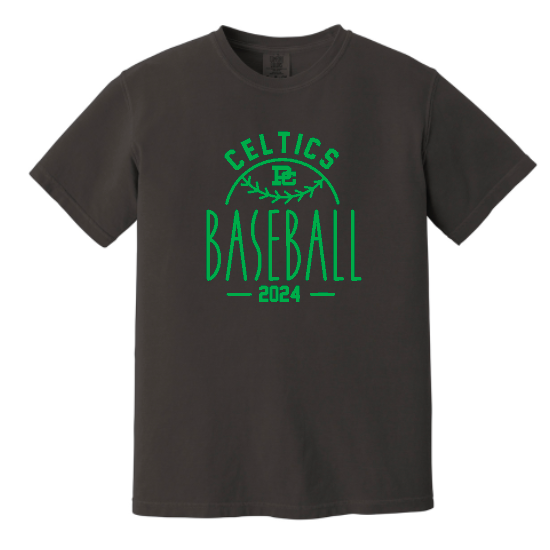 PCHS Celtics Baseball Year Comfort Colors T shirt Available in 2 different colors