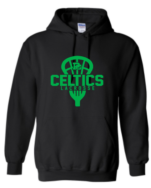PCHS Celtics Lacrosse Gildan Hooded Sweatshirt Available in 4 different colors