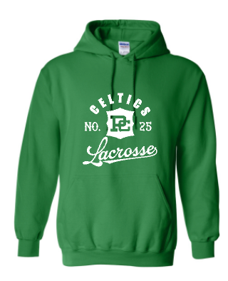 PCHS Celtics Logo Lacrosse Number Gildan Hooded Sweatshirt Available in 4 different colors