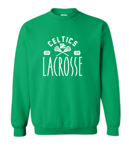 PCHS Celtics Lacrosse Year Gildan Crew Sweatshirt Available in 4 different colors