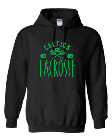 PCHS Celtics Lacrosse Year Gildan Hooded Sweatshirt Available in 4 different colors