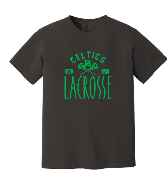 PCHS Celtics Lacrosse Year Comfort Colors T shirt Available in 2 different colors