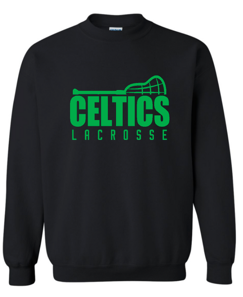 PCHS Celtics Lacrosse Stick Gildan Crew Sweatshirt Available in 4 different colors