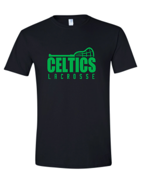 PCHS Celtics Lacrosse stick Gildan Softstyle T shirt Available in 4 different colors