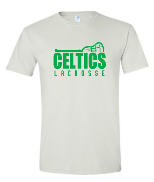 PCHS Celtics Lacrosse stick Gildan Softstyle T shirt Available in 4 different colors