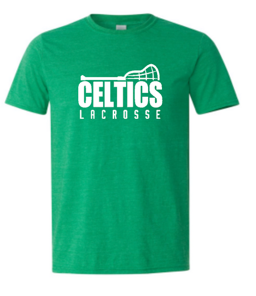 PCHS Celtics Lacrosse stick Gildan Softstyle T shirt Available in 4 different colors