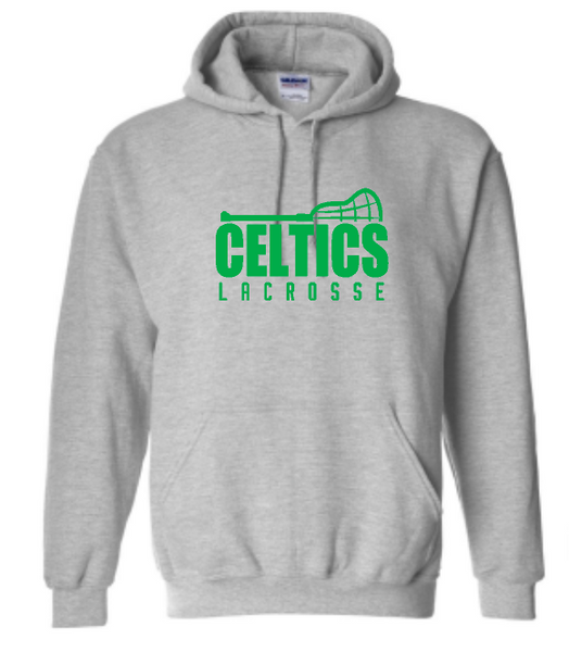 PCHS Celtics Lacrosse Stick Gildan Hooded Sweatshirt Available in 4 different colors