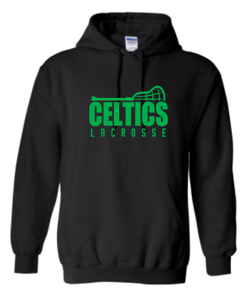 PCHS Celtics Lacrosse Stick Gildan Hooded Sweatshirt Available in 4 different colors