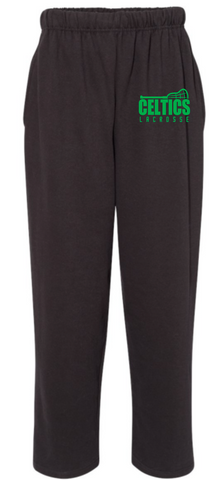 PCHS Celtics Lacrosse open bottom sweatpants