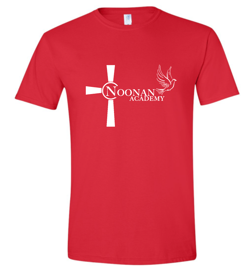 Noonan Academy School Logo Choose Red or Navy Shirt