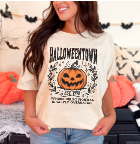 Vintage Halloweentown Where Being Normal Is Overrated Halloween Shirt