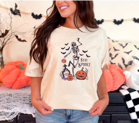 Spooky Season Dancing Skeletons Halloween Shirt