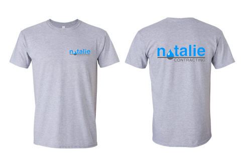 Natalie Contracting Logo Shirt Choose from many colors sizes youth-adult