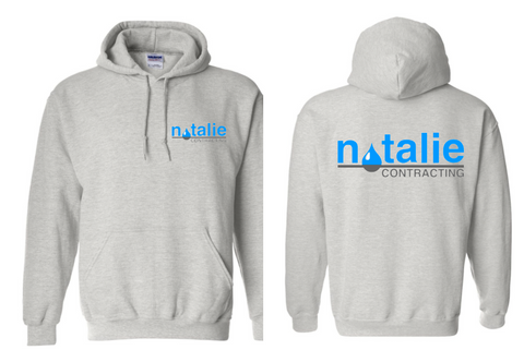 Natalie Contracting Logo Sweatshirt Hooded Color options sizes youth-adult