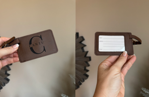 Personalized Leather Luggage Tag