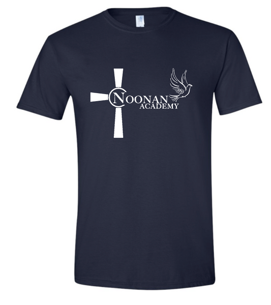 Noonan Academy School Logo Choose Red or Navy Shirt