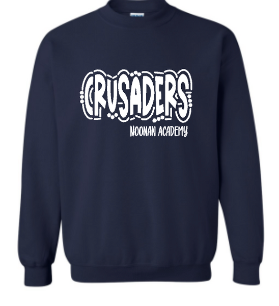 Crusaders Noonan Academy Navy Sweatshirt - Glitter available option