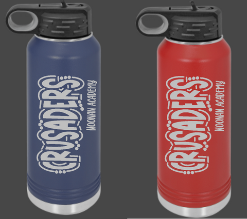 Crusaders Personalized Water bottle Options choose from 32oz or 20oz