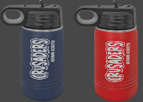 12 oz Crusaders Personalized Water bottle Options-Perfect for little hands!