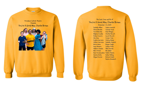 You're a Good Man Charlie Brown Play PCHS Theatre Sweatshirt Choose from 3 Colors