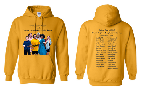 You're a Good Man Charlie Brown Play PCHS Theatre Hooded Sweatshirt Choose from 3 Colors